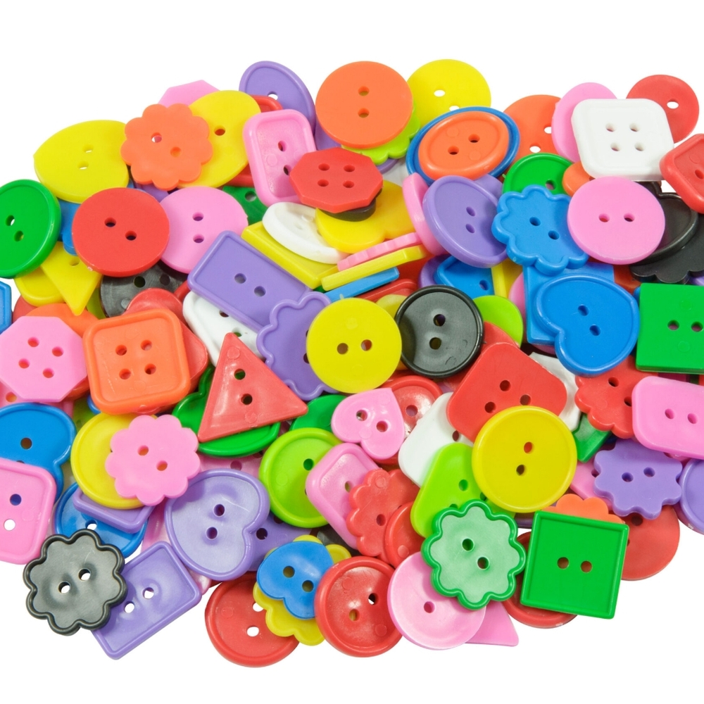 Bright Buttons Arts & Crafts Buttons Preschool Buttons  Sorting Buttons